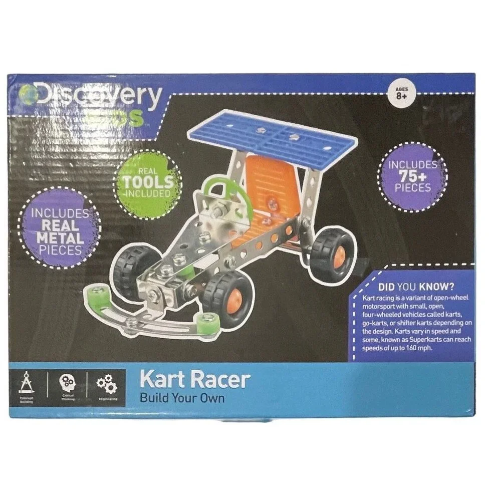 DISCOVERY KIDS Kart Racer Kit 8+ Build Your‎ Own RMS International 2016 Toys NEW